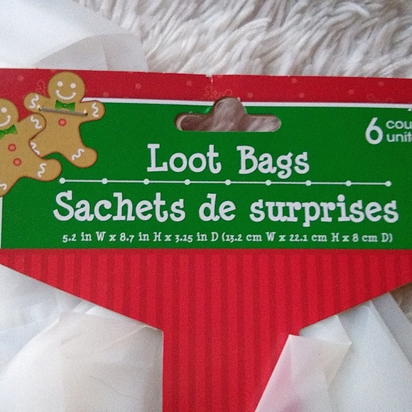 5 sets of 6 plastic loot bags NWT size in photos - Picture 4 of 4
